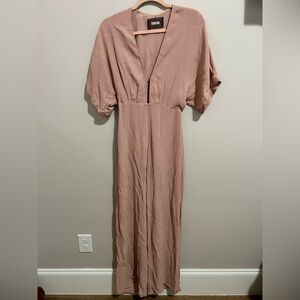 Reformation Light Pink Lemongrass Jumpsuit